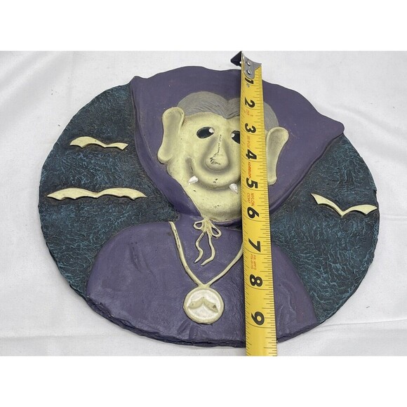 Halloween Vampire Wall DecorWreath Glow in the Dark Round Disc "Glowing Ghouls - Picture 7 of 8